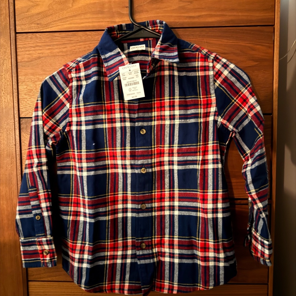 J. Crew Factory Boys' tartan button-down shirt - Picture 7 of 9